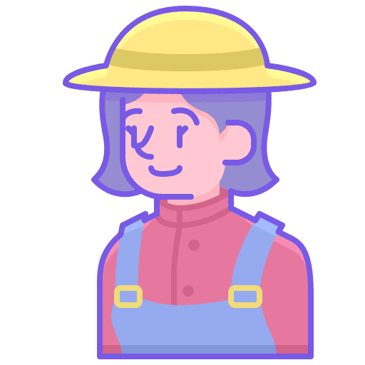 Farmer occupation farmer user icon