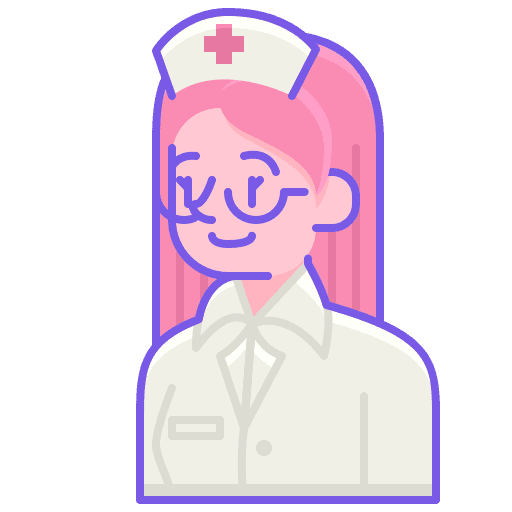 Nurse avatar professions and jobs woman icon