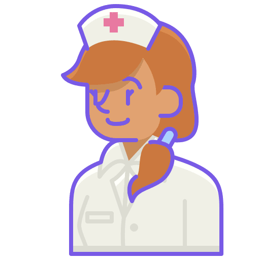 Nurse user avatar woman icon