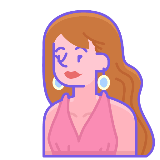 Woman fancy avatar user icon