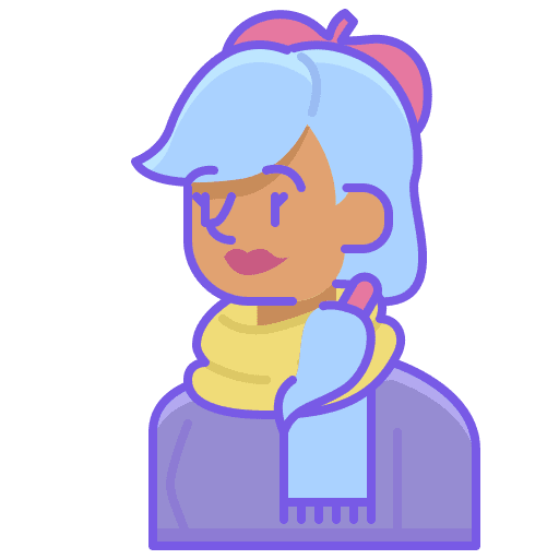 Artist woman profession occupation icon