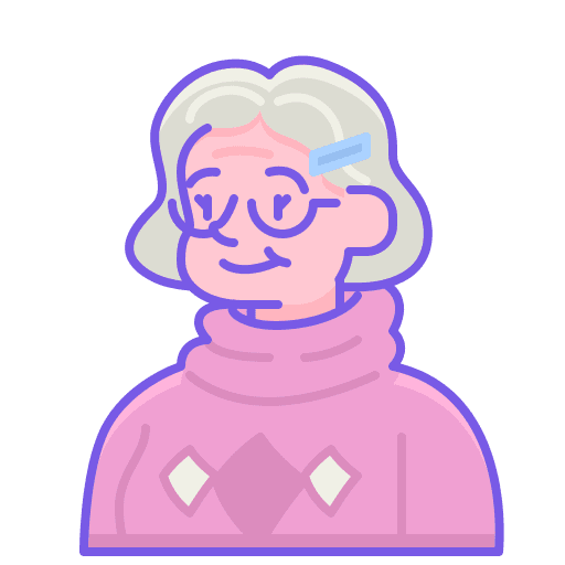 Old woman profession woman professions and jobs icon