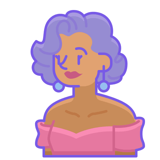 Woman fancy professions and jobs profession icon