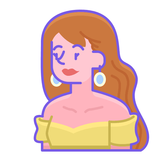 Woman user avatar fancy icon