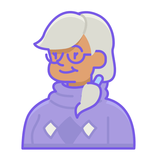 Old woman profession user elderly icon