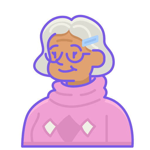 Old woman woman avatar occupation icon