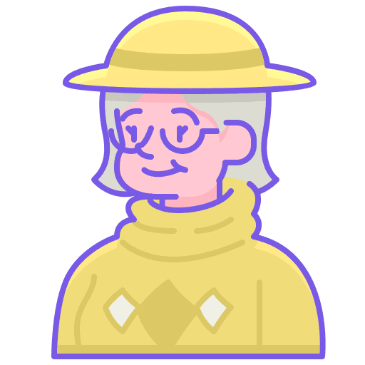 Old woman woman elderly occupation icon