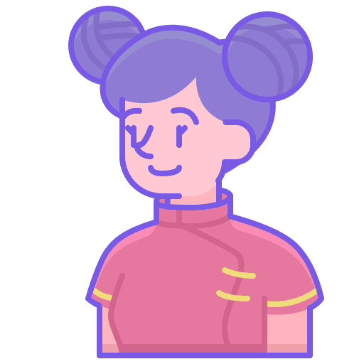 Woman profession user chinese icon