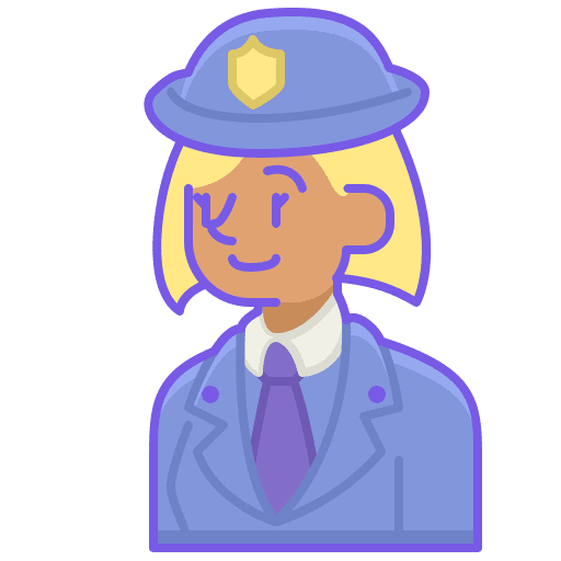 Policewoman occupation policewoman user icon