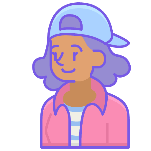 Teenager fancy occupation girl icon