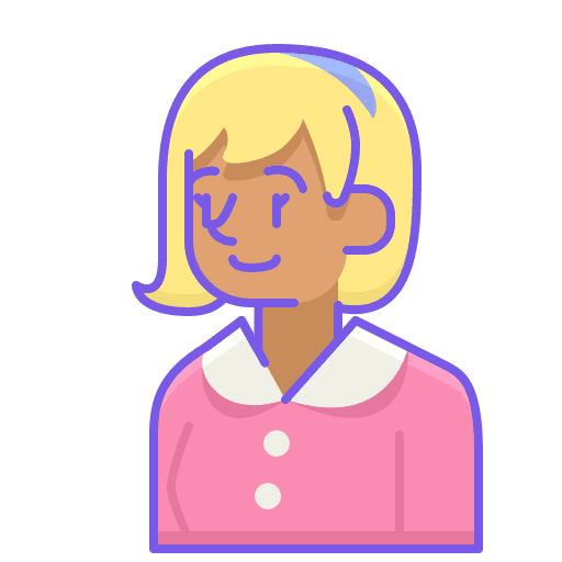 Teenager teenager fancy user icon