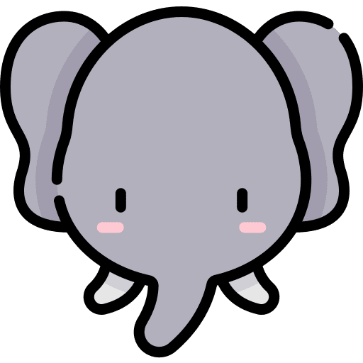 Elephant pachyderm mammal elephant icon