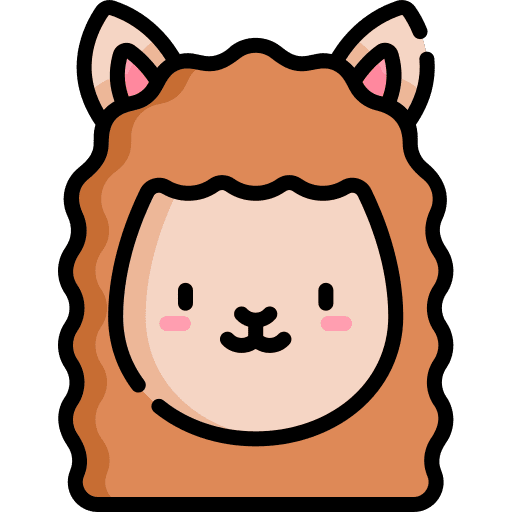 Llama animal kingdom wildlife zoo icon