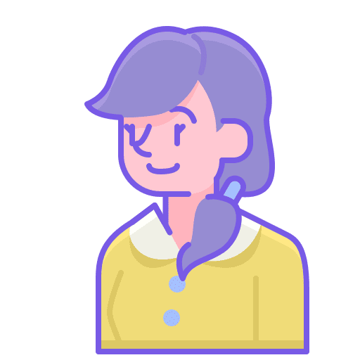 Teenager user occupation girl icon