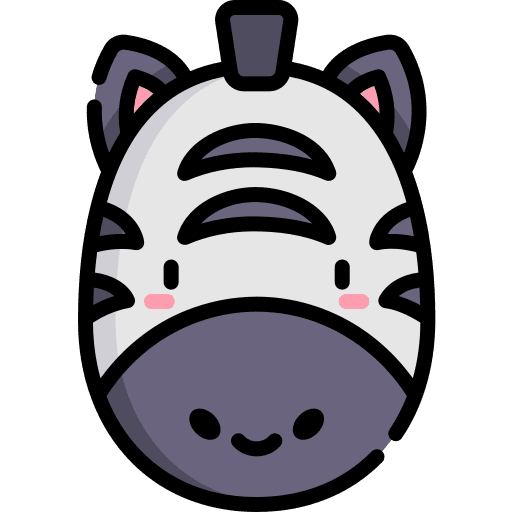 Zebra zoo mammal africa icon