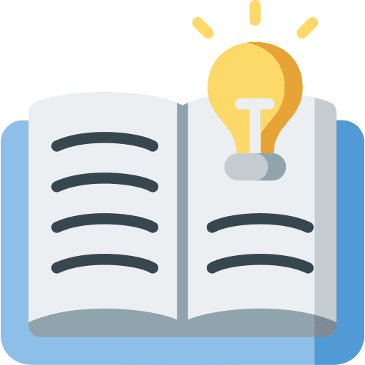 Book know lightbulb knowledge icon