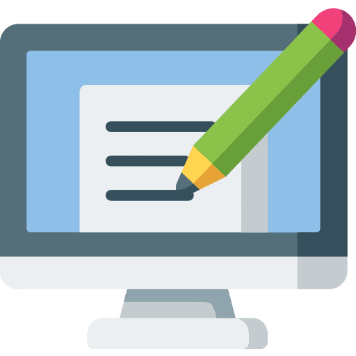 File screen ebook pencil icon