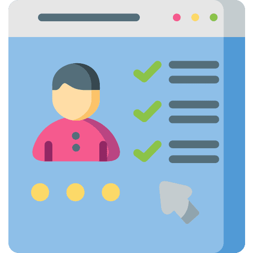 Profile message profile website icon