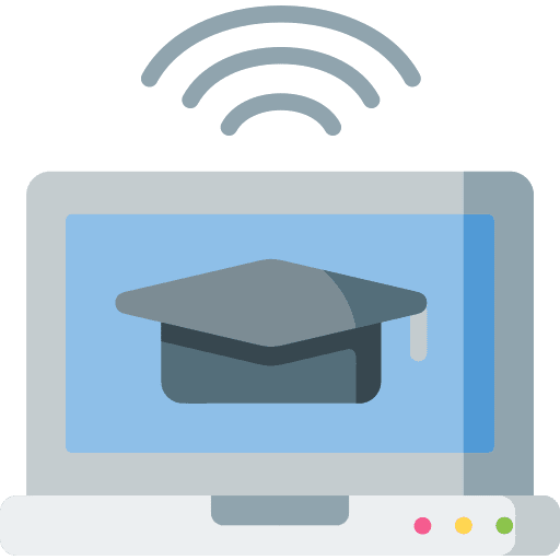 Laptop technology computer training icon