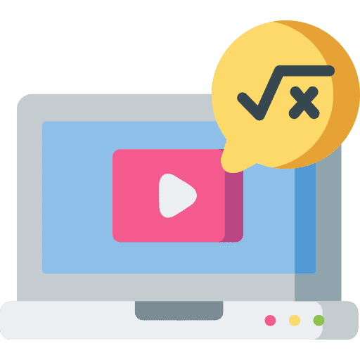 Tutorial multimedia monitor education icon