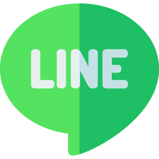 Line social media brands and logotypes logos icon