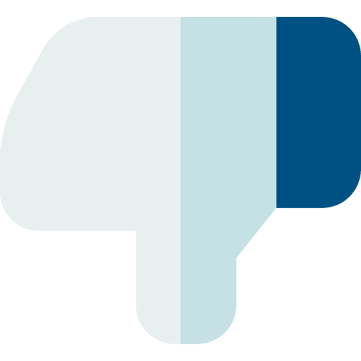 Dislike shapes and symbols gestures hands icon