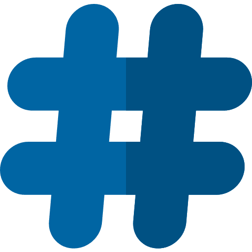 Hashtag ortography sign symbol icon