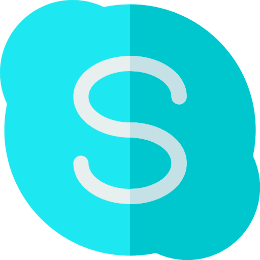 Skype logo video call logotype icon