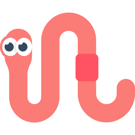 Worm animal animals bug icon