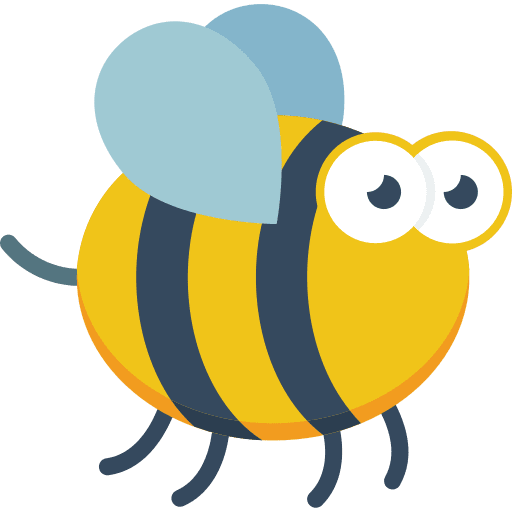 Bee zoology bee insect icon