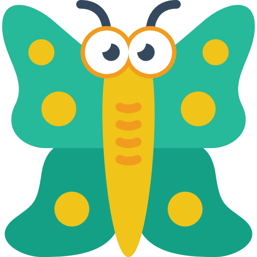 Butterfly zoology animal insect icon