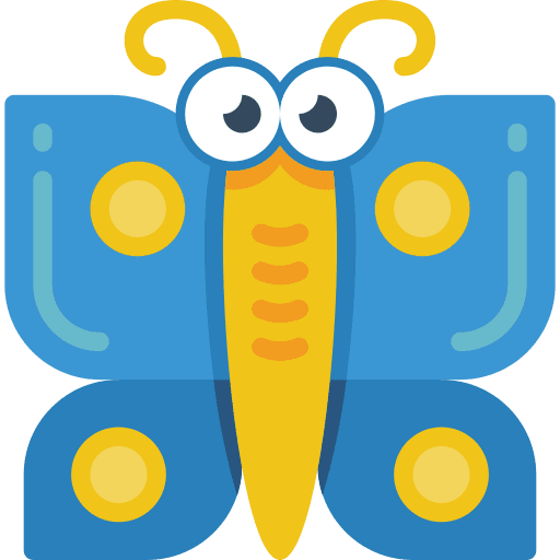 Butterfly zoology entomology bug icon