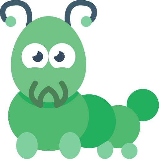 Caterpillar animal zoology bug icon