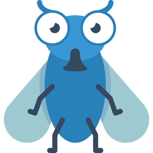 Fly bug animals entomology icon
