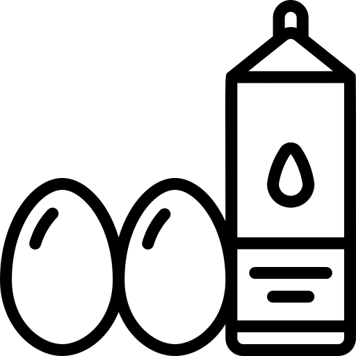 Diary boiled egg eggs food and restaurant icon