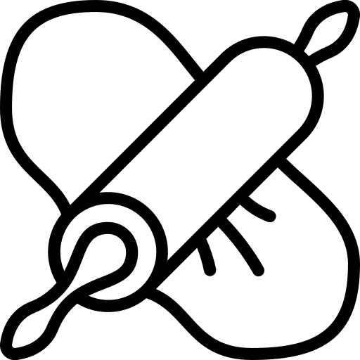 Rolling pin kitchen tools kitchenware kitchen utensils icon