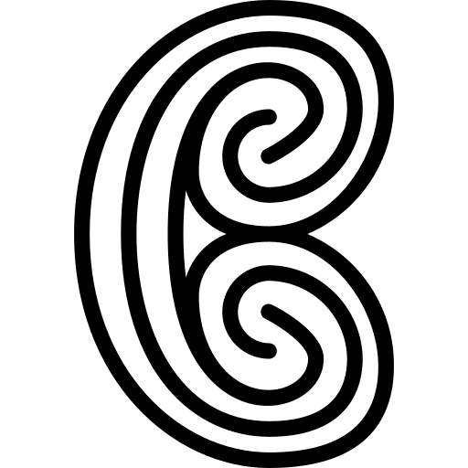 Elephant ear dessert sweet bakery icon