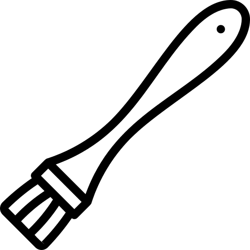 Basting brush bakery brush basting brush icon