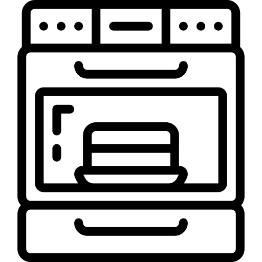 Oven kitchenware electronics food and restaurant icon