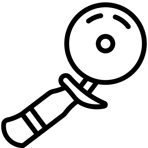 Pizza cutter pizza cutter food cutlery icon