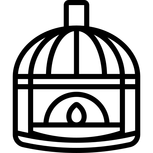 Pizza oven stone pizza oven fire icon