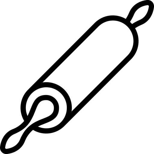 Rolling pin food and restaurant tools and utensils rolling pin icon