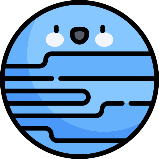 Neptune space universe education icon