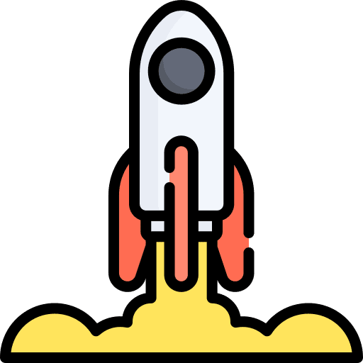 Rocket nature space ship launch space ship icon