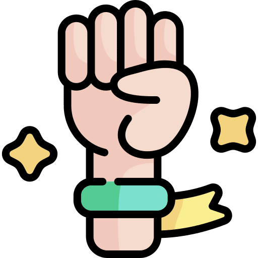 Fist autonomy empowerment hands and gestures icon