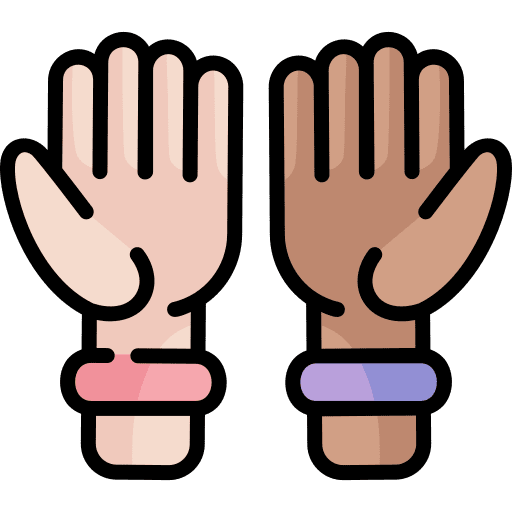 Fraternity freedom involved hands icon