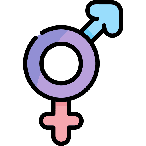 Bigender male shapes and symbols sex symbol icon