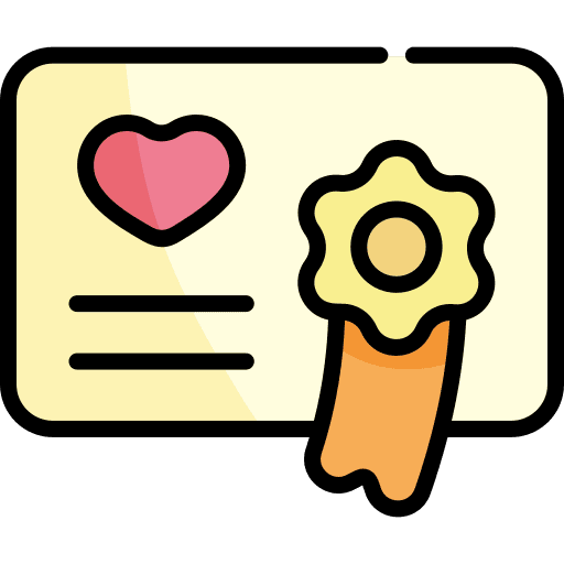 Marriage certificate romance marriage certificate love and romance icon
