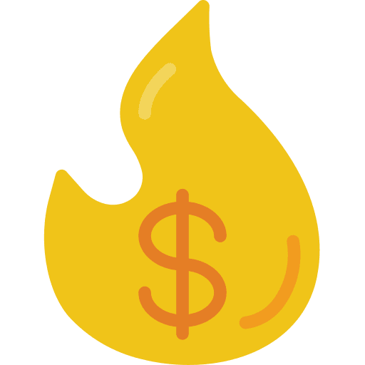 Gas dollar business oil price icon