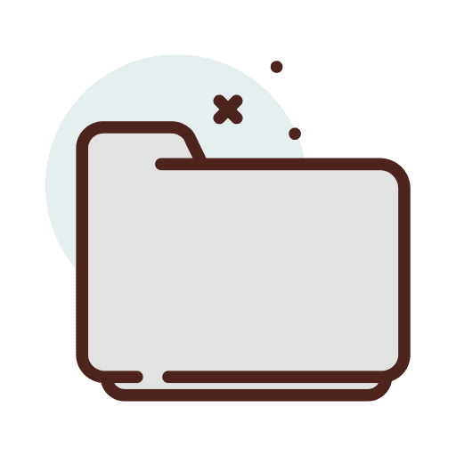 Empty folder directory archive empty folder icon